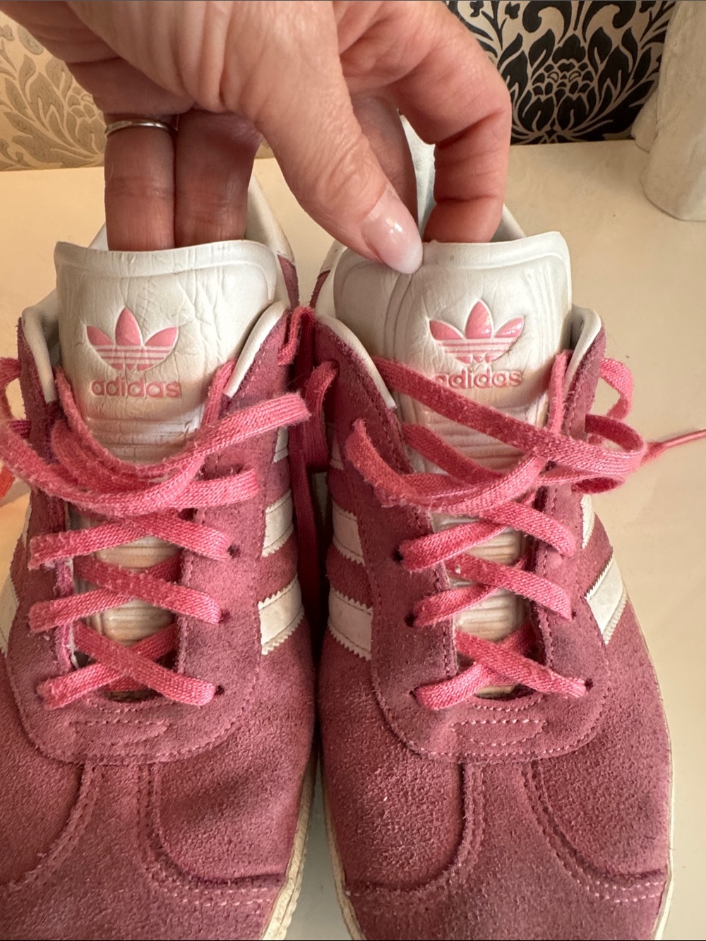 Adidas Pink Suede Gazelle Sneakers